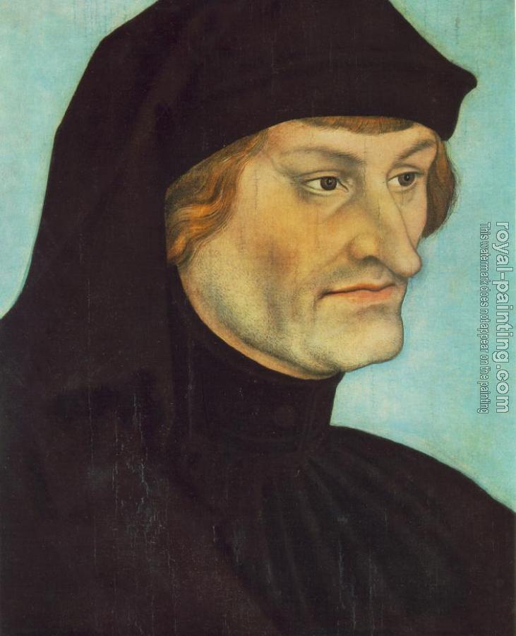 Lucas Il Vecchio Cranach : Portrait of Johannes Geiler von Kaysersberg